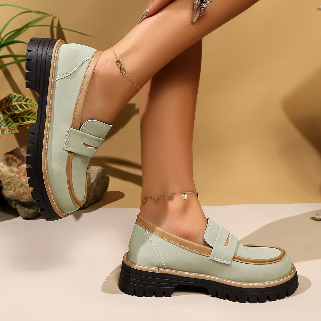 Light Blue Chunky Loafers