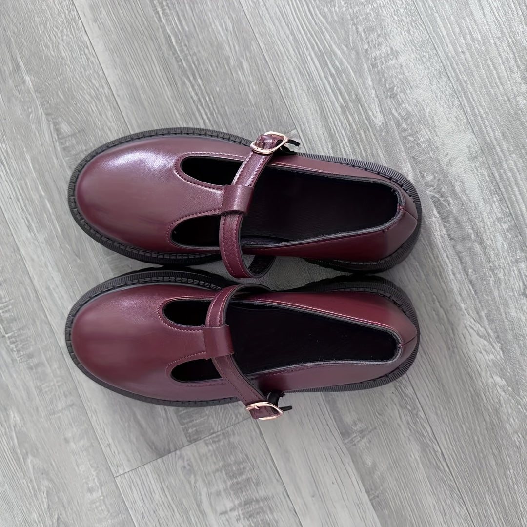 Retro Platform Loafers with Chunky Sole