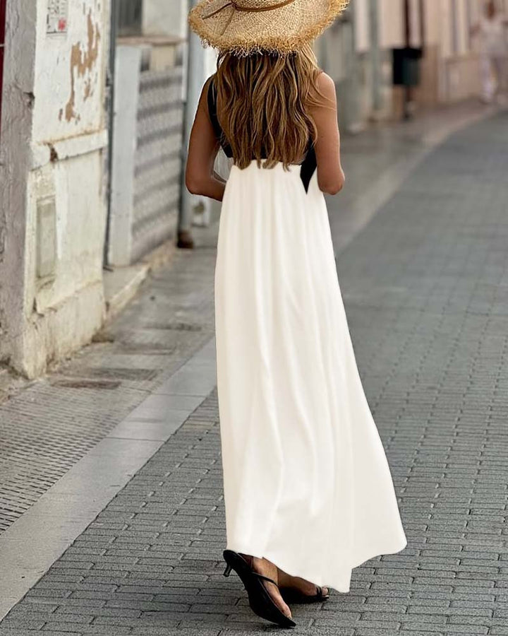 Cross neck Maxi Dress