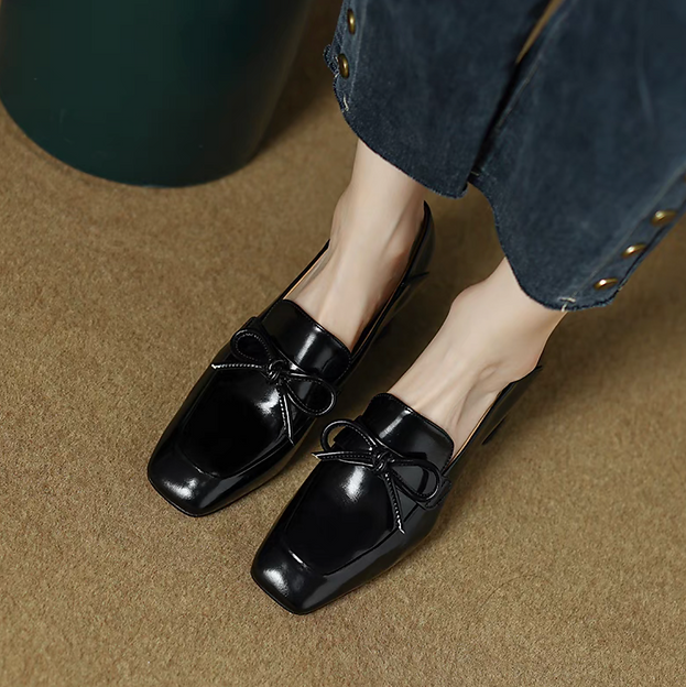 Women's Square Toe Slip-On Shoes