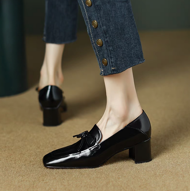 Women's Square Toe Slip-On Shoes