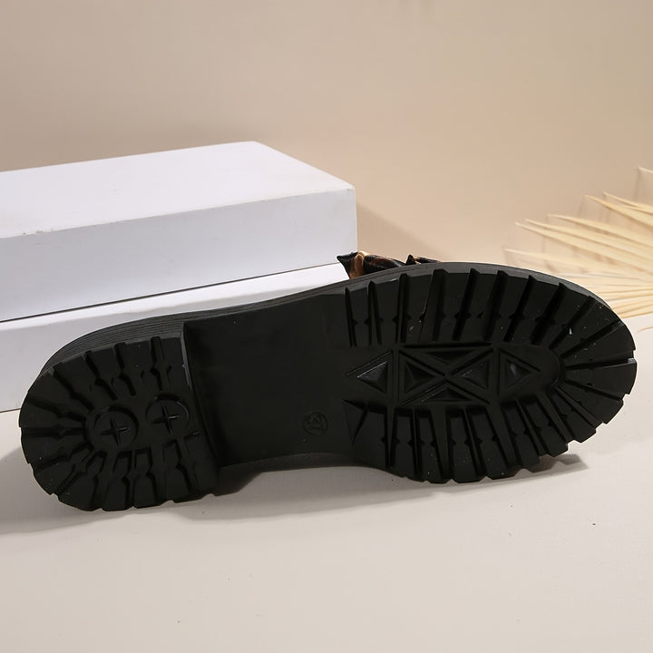 Leopard Print Bow Loafers