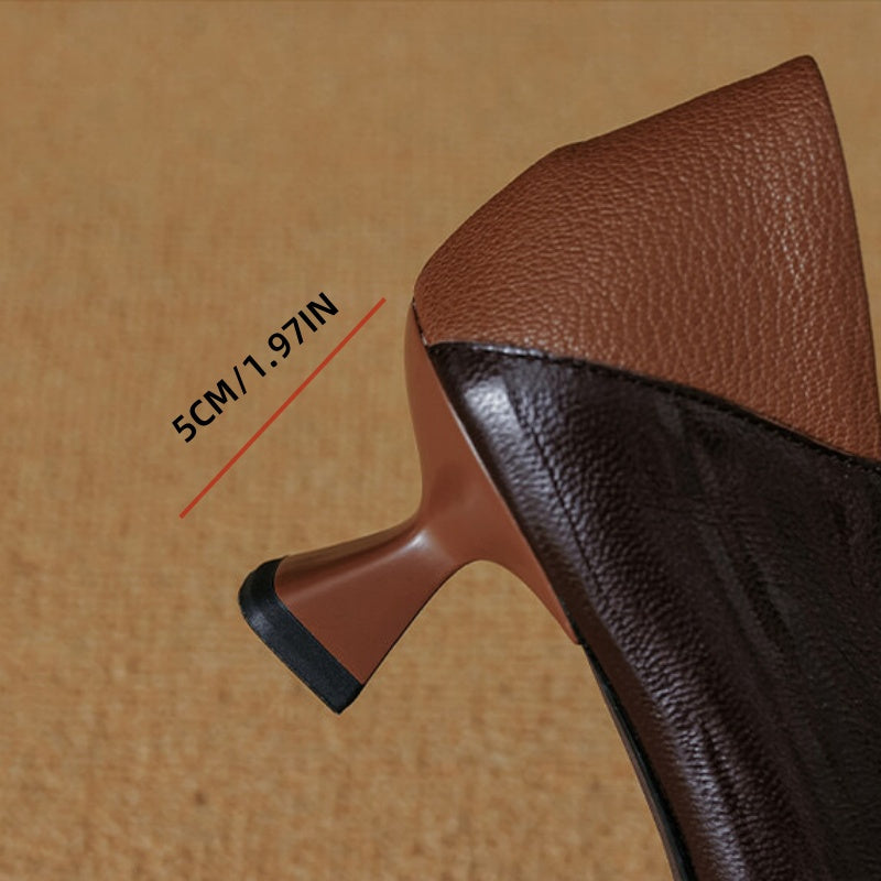 Elegant Pointed Toe Mid Heel Shoes