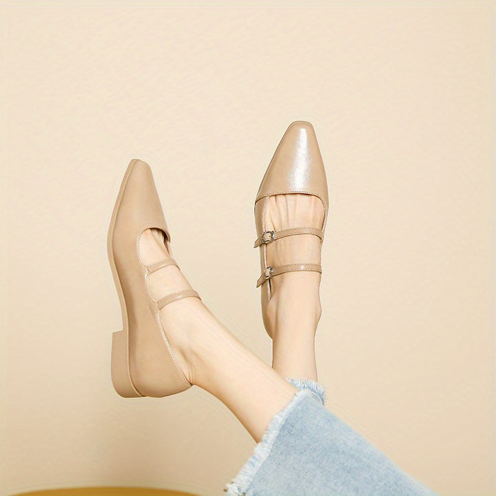 Retro British Square Toe Mary Jane Shoes
