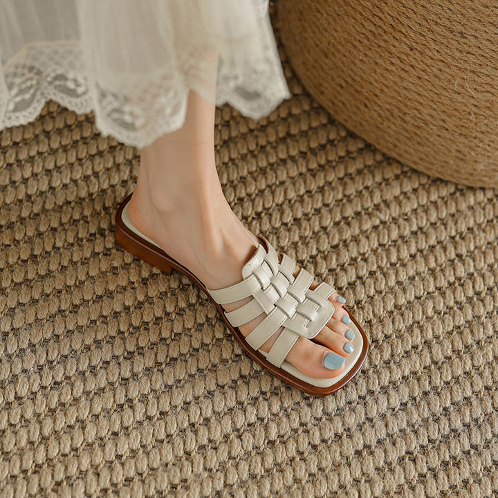 Cross Hollow-out Flats