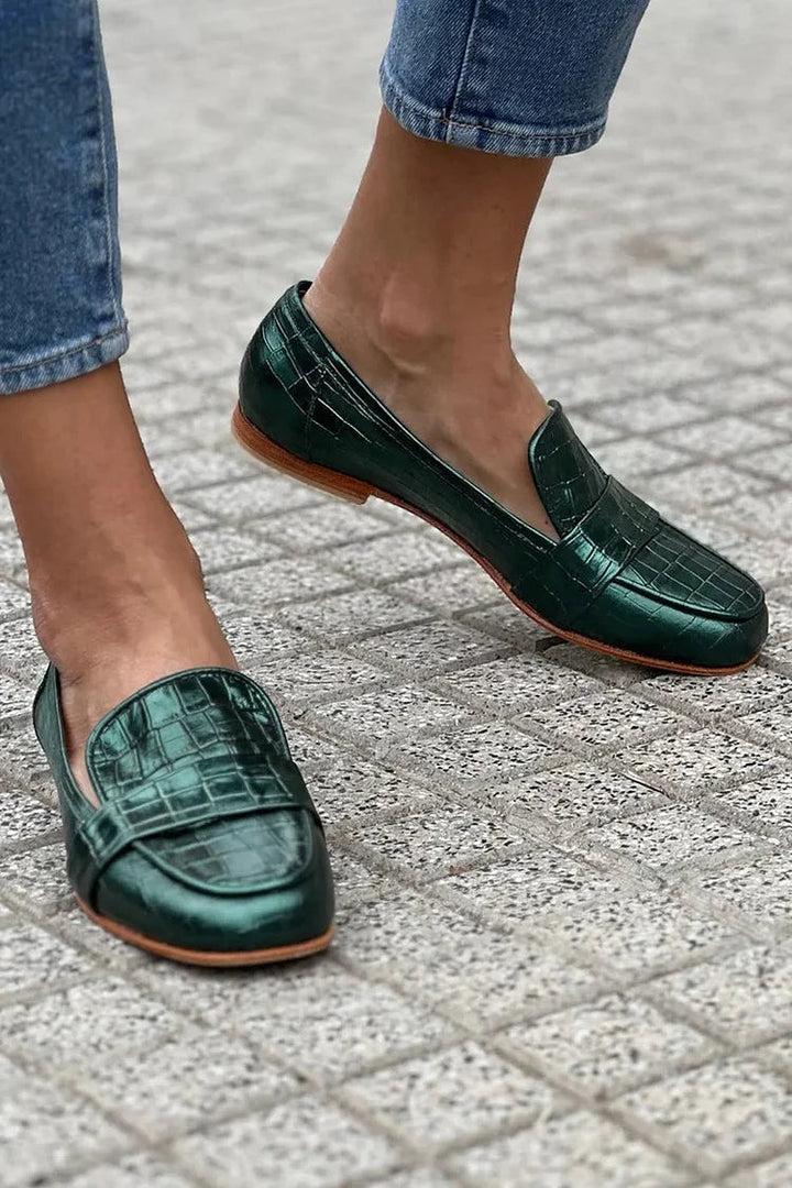 Croco Design Loafers