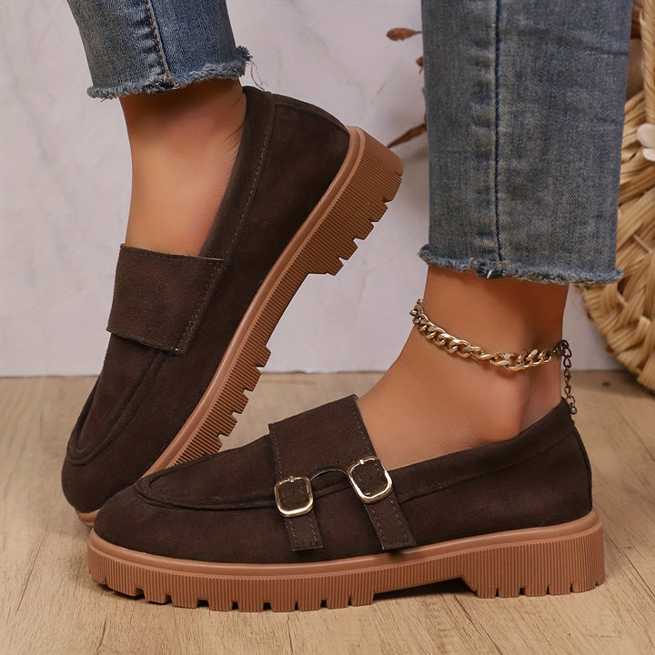 Vintage Double-Buckle Loafers
