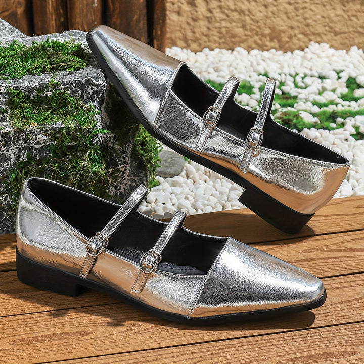 Retro British Square Toe Mary Jane Shoes