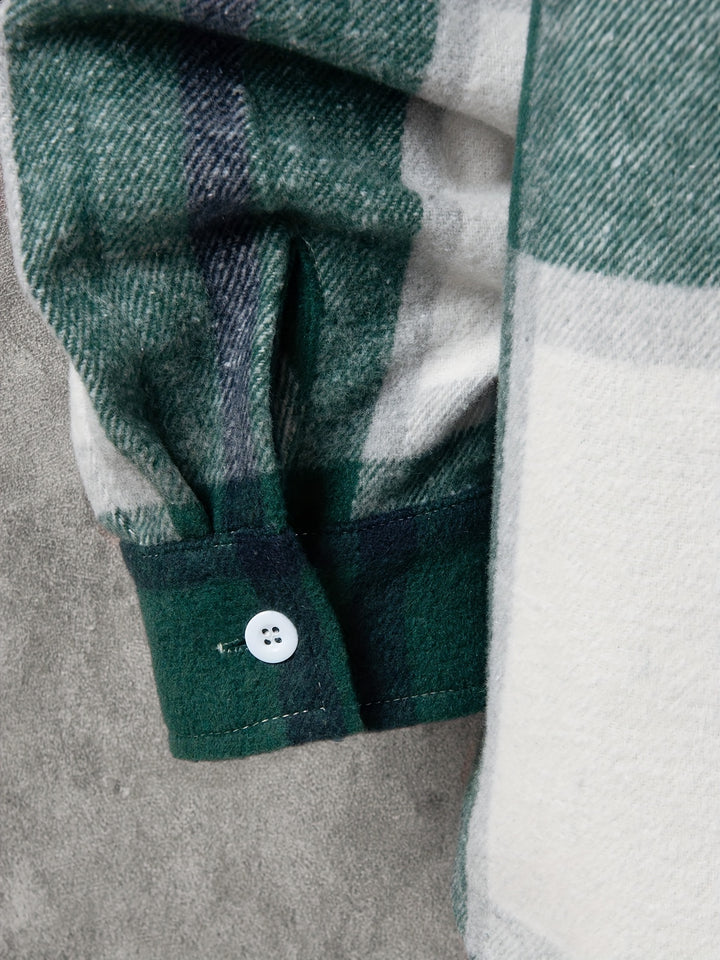 Long Checked Jacket