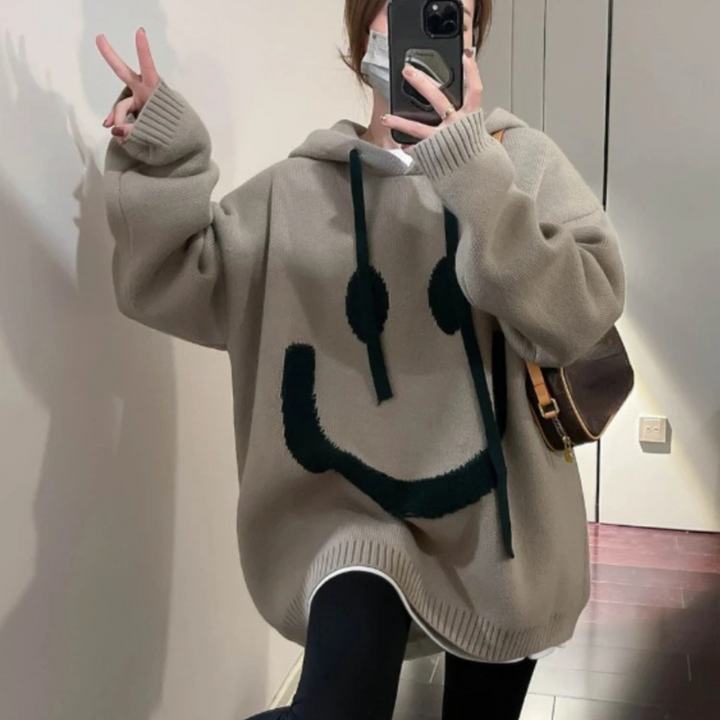 Oversized Smiley Hoodie