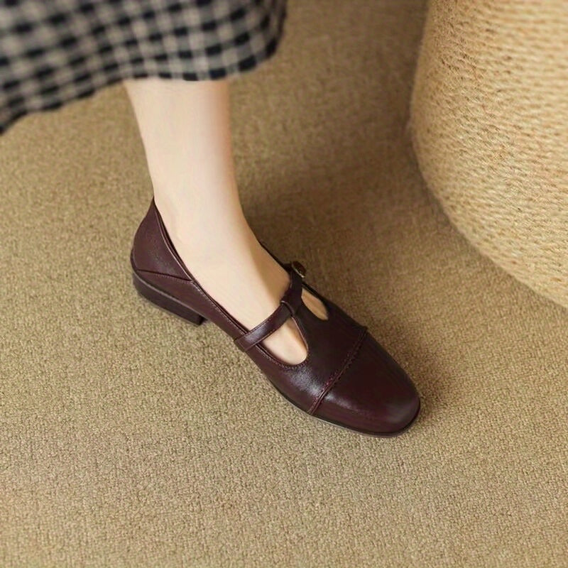 Buckle Flat Shoes
