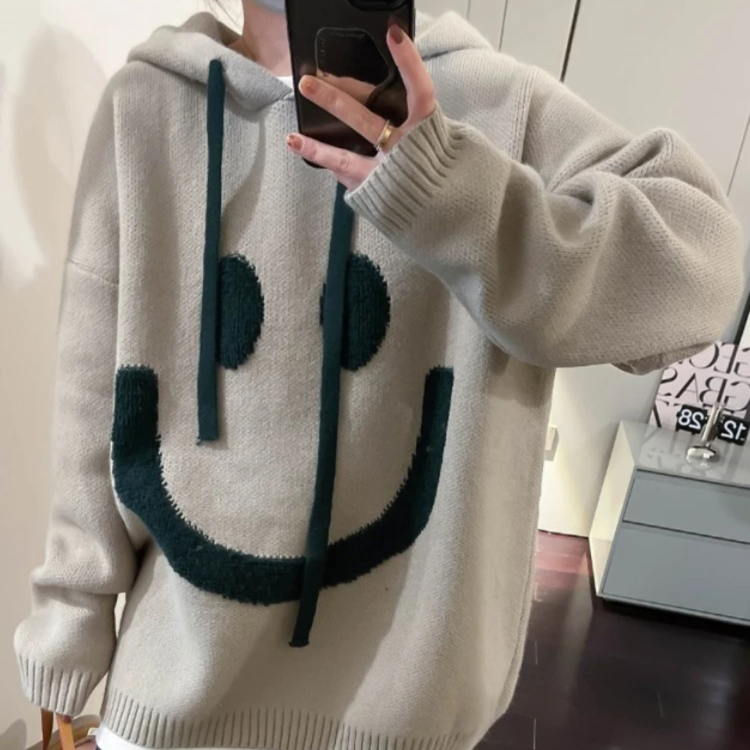 Oversized Smiley Hoodie