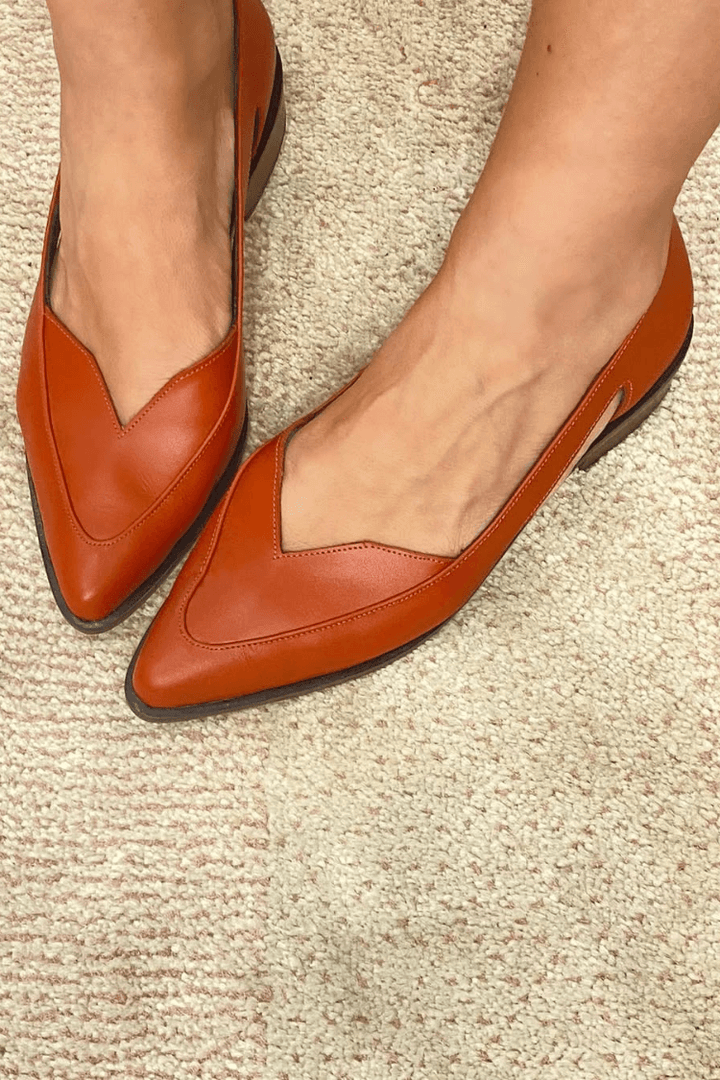 Cut Out Pointed Toe Shoes