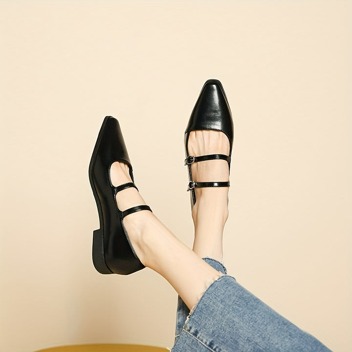 Retro British Square Toe Mary Jane Shoes