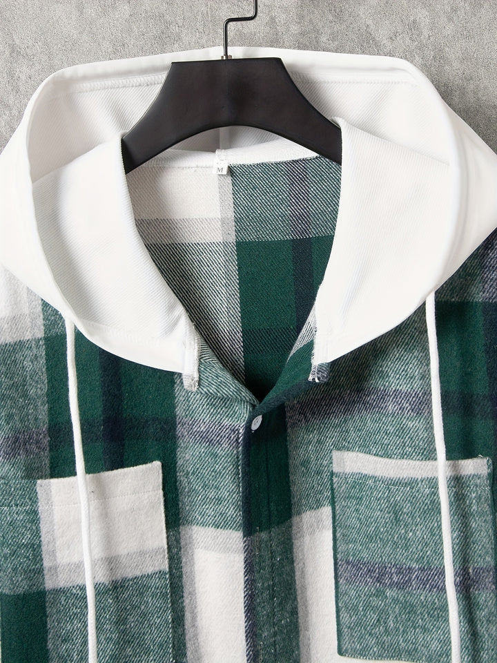 Long Checked Jacket