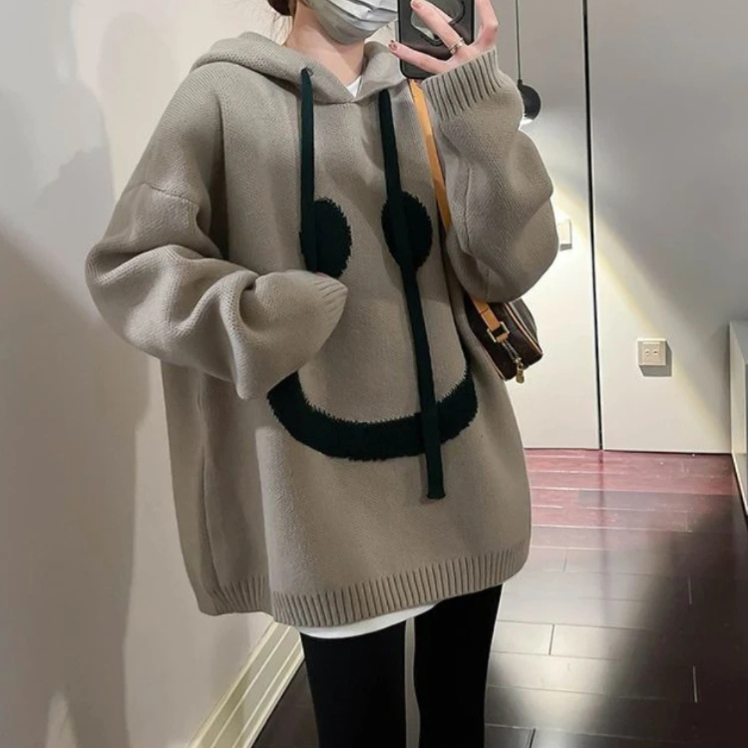 Oversized Smiley Hoodie