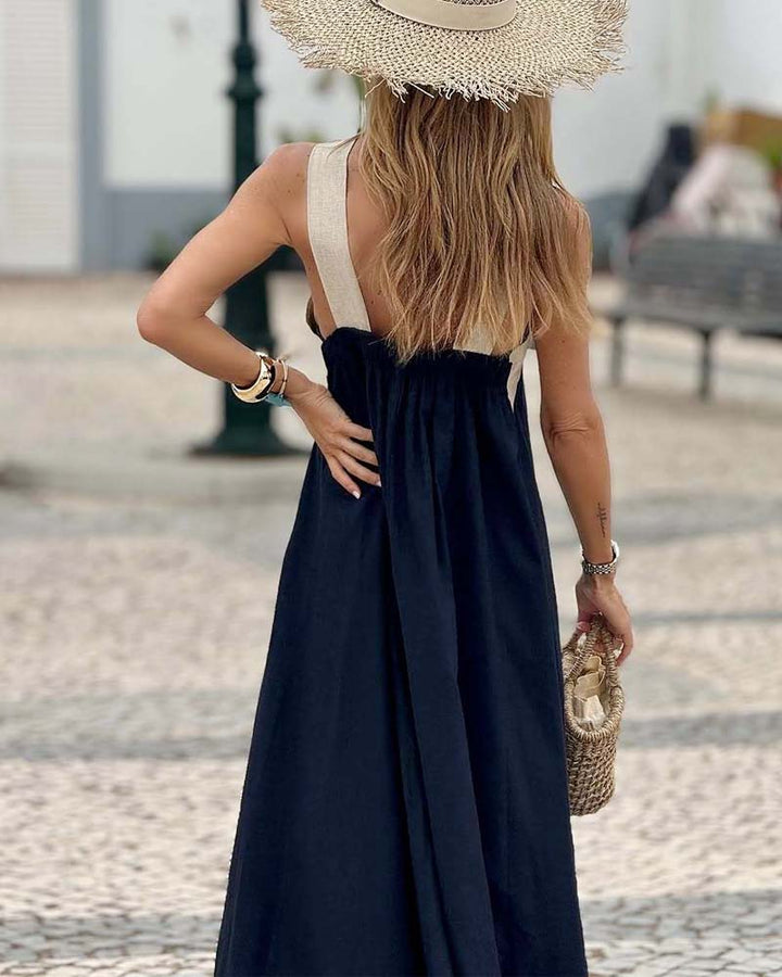 Cross neck Maxi Dress