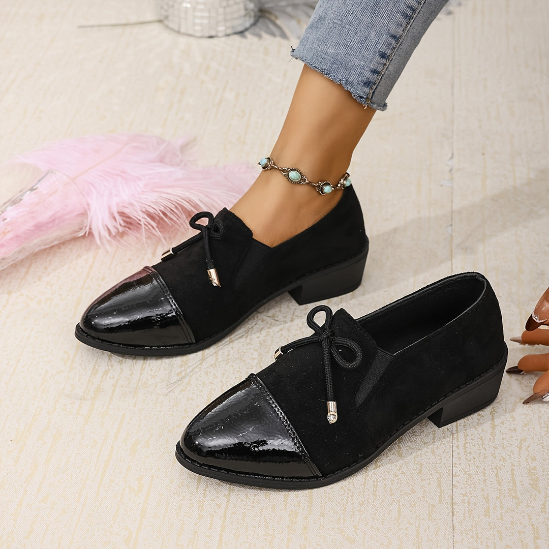 Elegant Solid Color Penny Loafers