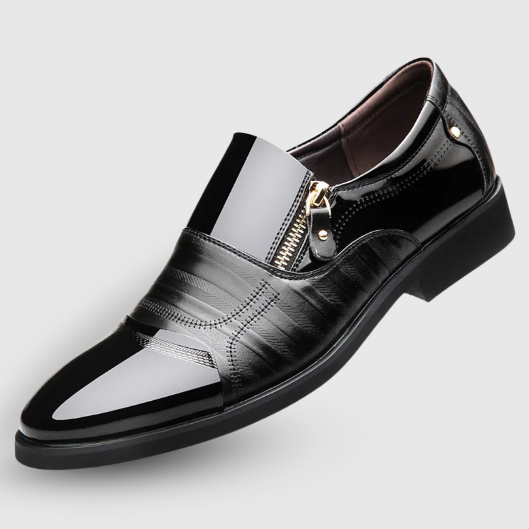 Side Zipper Pointed Shoes