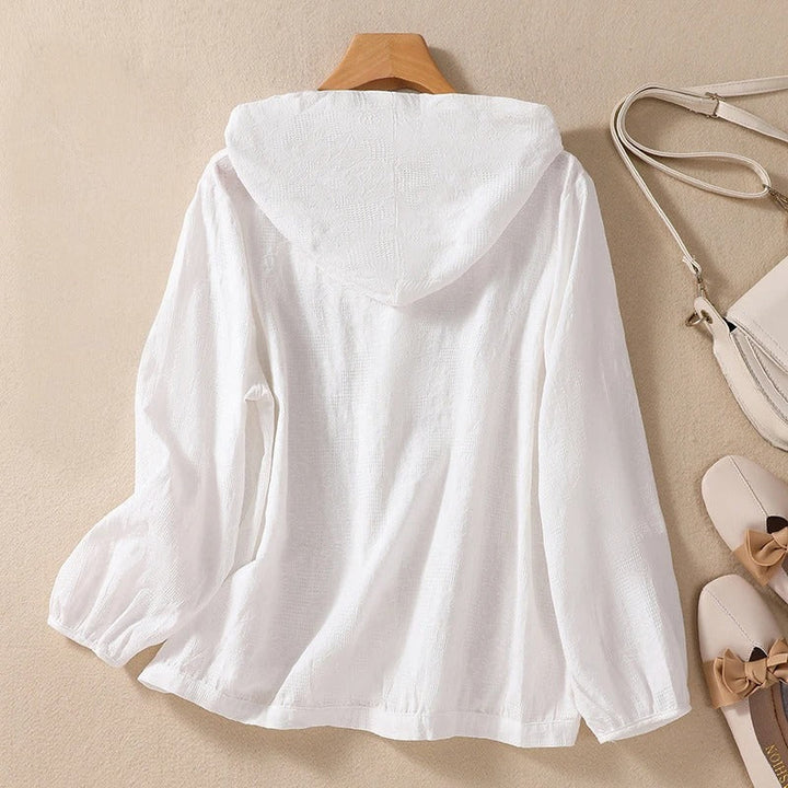 Loose Linen Hoodie