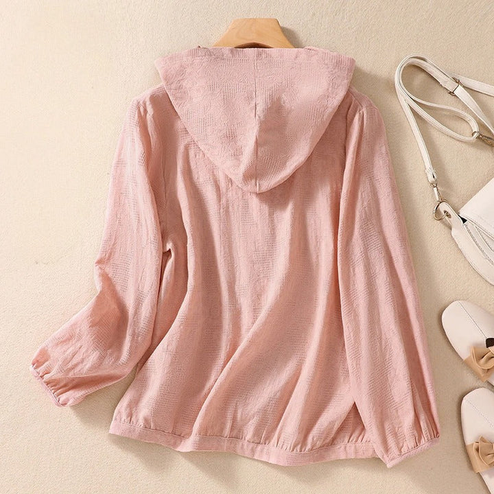 Loose Linen Hoodie