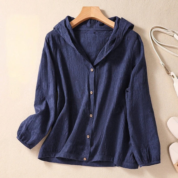 Loose Linen Hoodie
