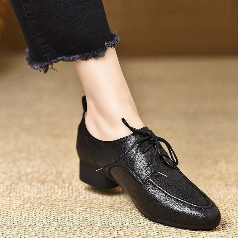Low Heel Lace Up Shoes