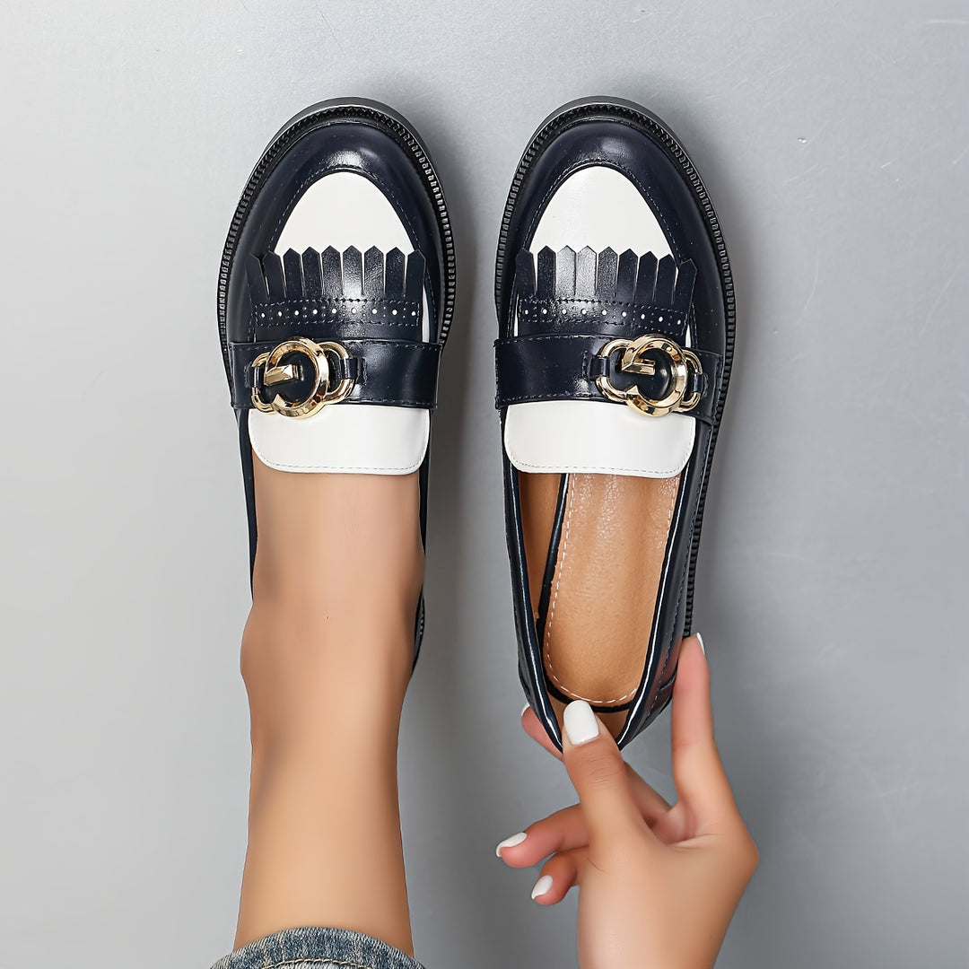 Round Toe Tassel Loafers