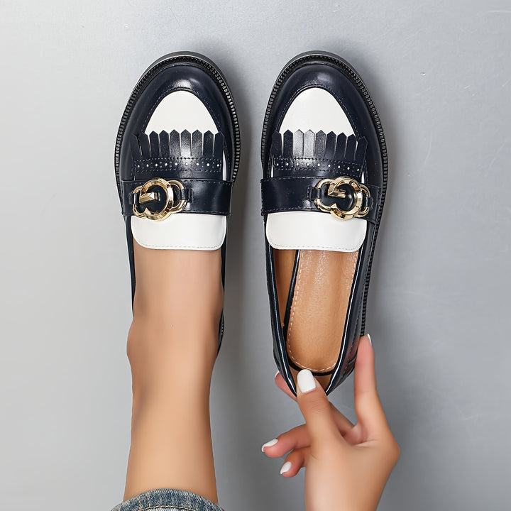 Round Toe Tassel Loafers