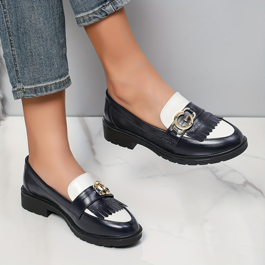 Round Toe Tassel Loafers