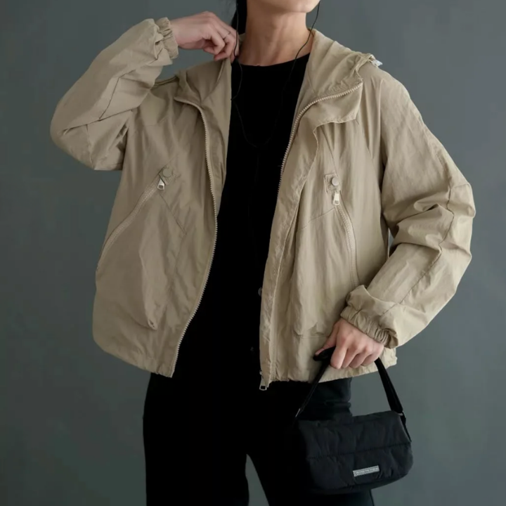 Zipper Trench Coat