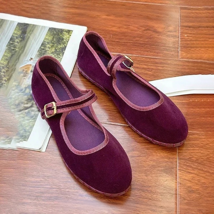 Velvet Style Mary Jane Shoes