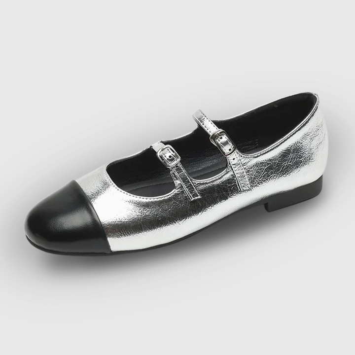 Double Buckle Flats
