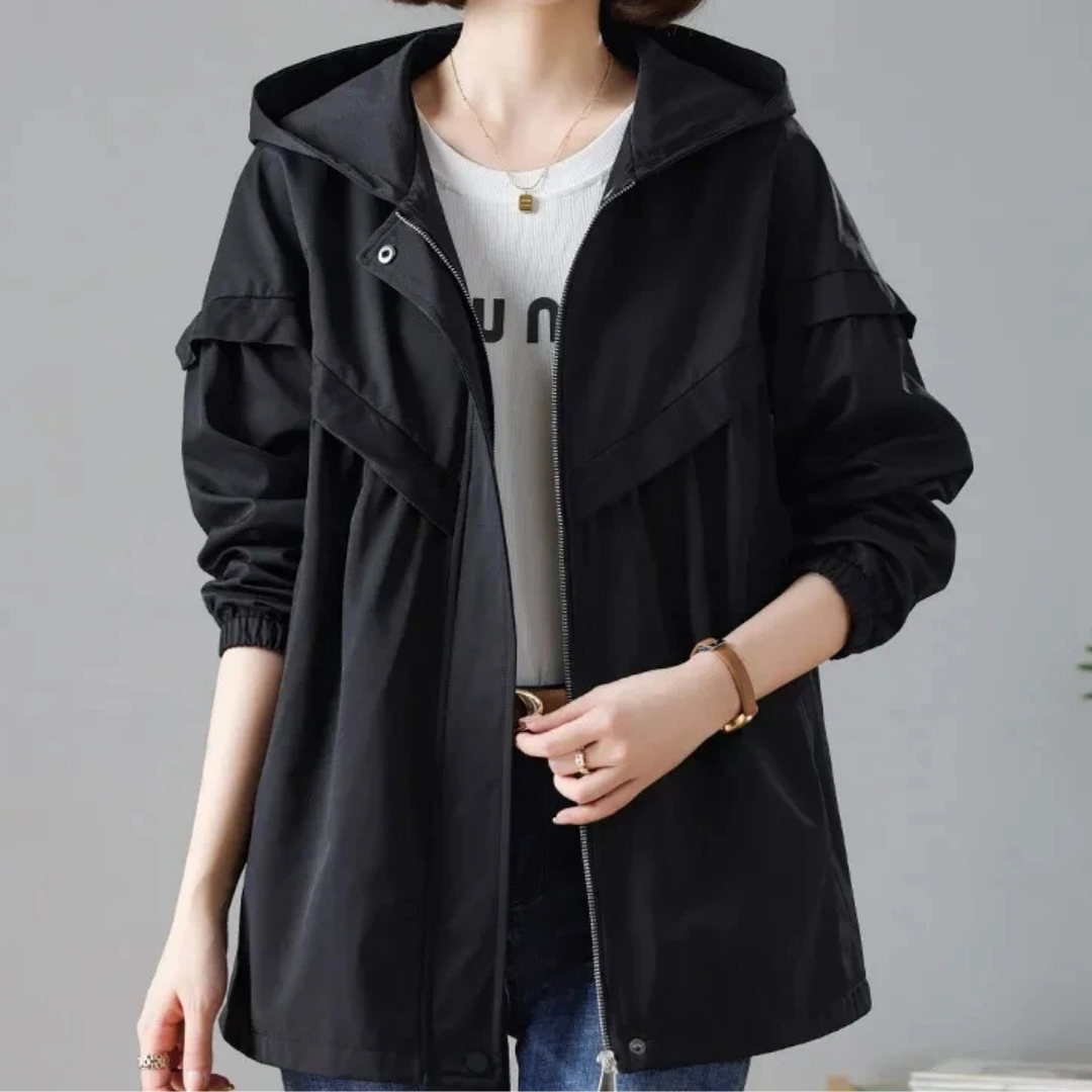 Hooded Mid-length Jacket
