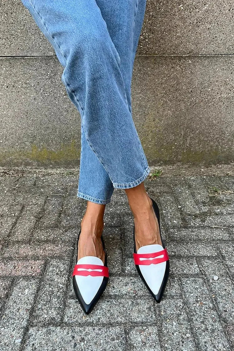 Pointed Toe Classic Loafers