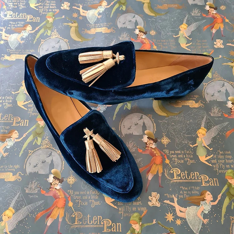 Midnight Elegant Tassel Loafers