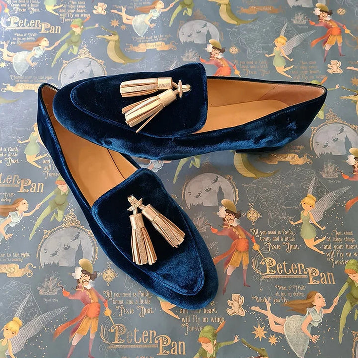 Midnight Elegant Tassel Loafers
