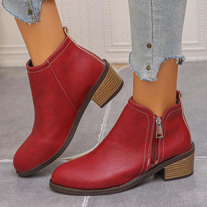 Women's Chunky Heel Ankle Boots
