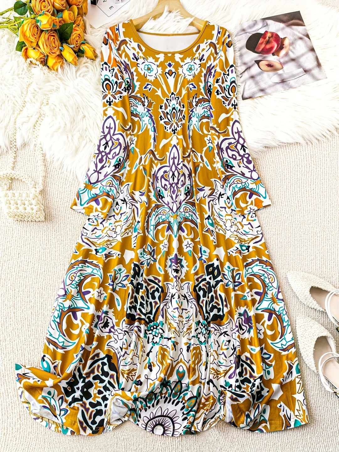 Vintage Long Sleeve Dress