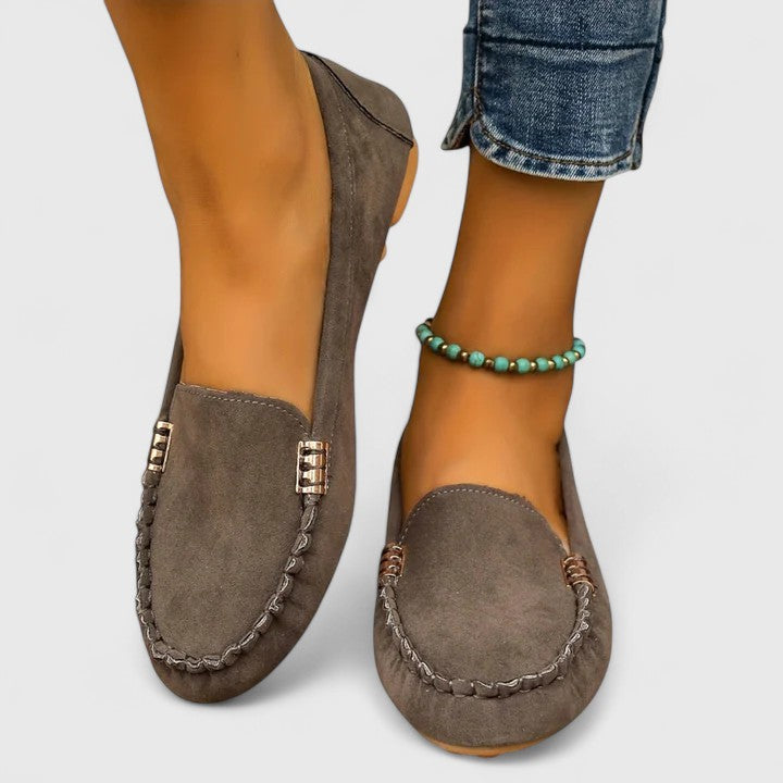 Soft Flat Square Toe Loafers