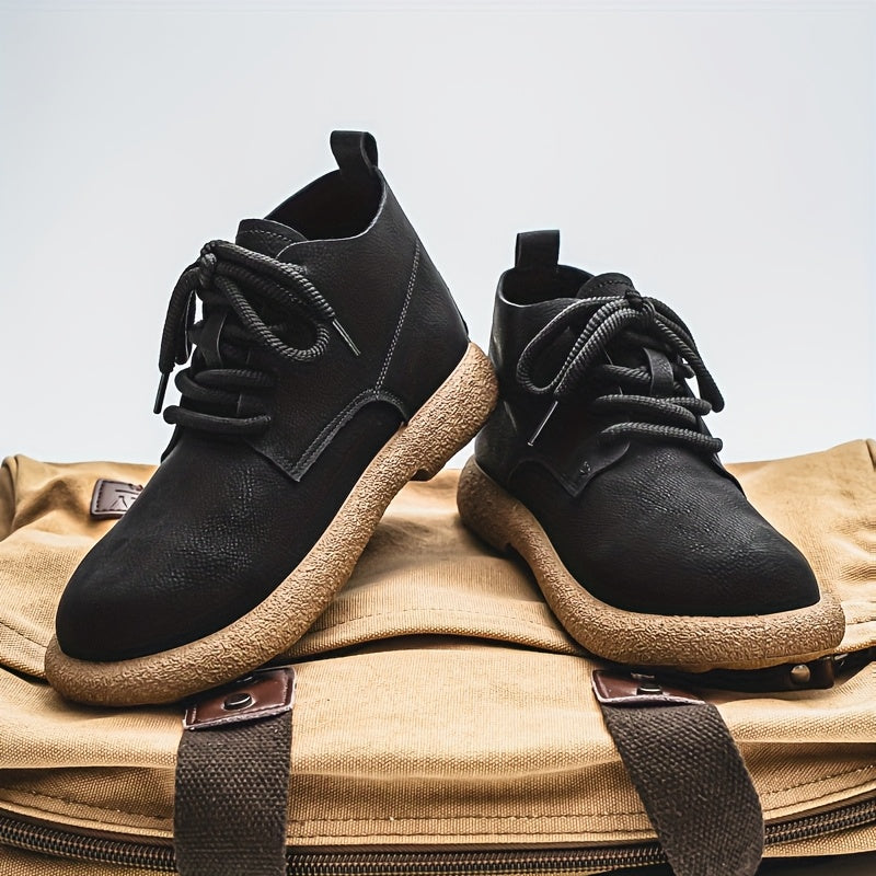 Retro Chunky Platform Work Shoes