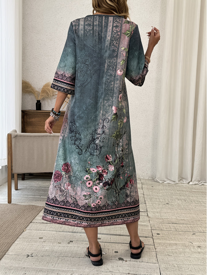 Patchwork Maxi Dress