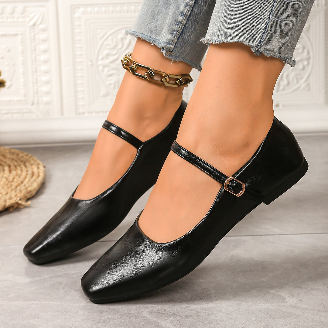 Retro Mary Jane Flats