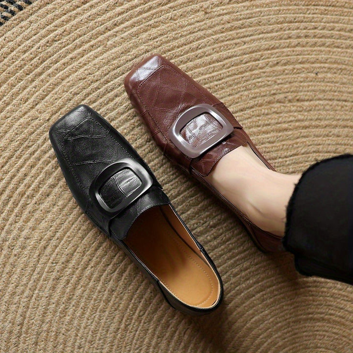 Block Heel Loafers