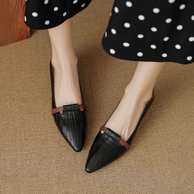 Elegant Pointed Toe Mid Heel Shoes