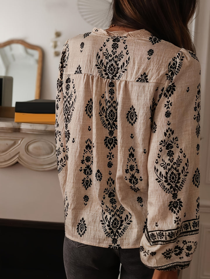Long Sleeve Boho Top