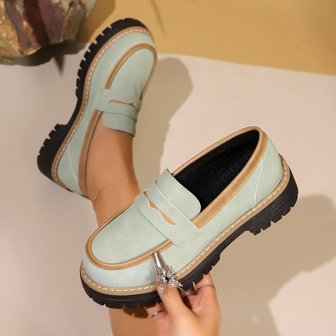Light Blue Chunky Loafers