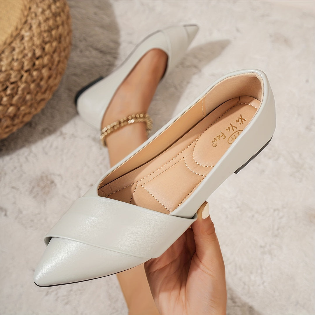 Pointed Toe Slip-On Shoes