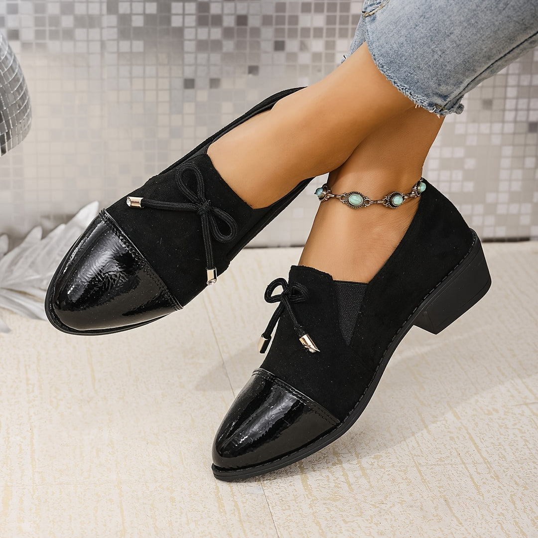 Elegant Solid Color Penny Loafers