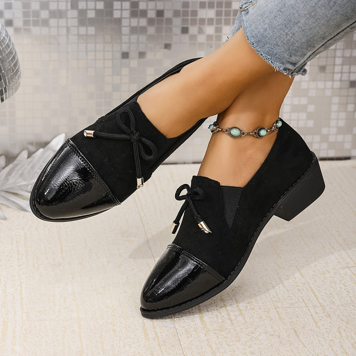 Elegant Solid Color Penny Loafers